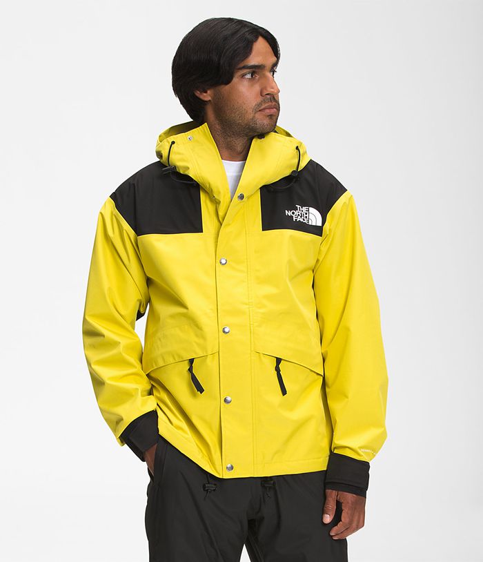 Casaca Impermeable The North Face Hombre Retro 1986 Futurelight™ Mountain Amarillo/Negras - Peru 82914PREU